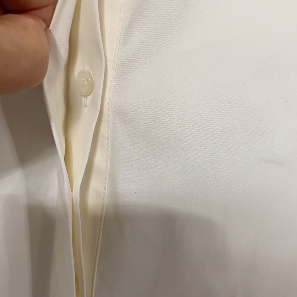 Lafayette 148  Cotton Bernice  Mandarin Collar Button Down Tunic‎ With Pockets M - Picture 6 of 11